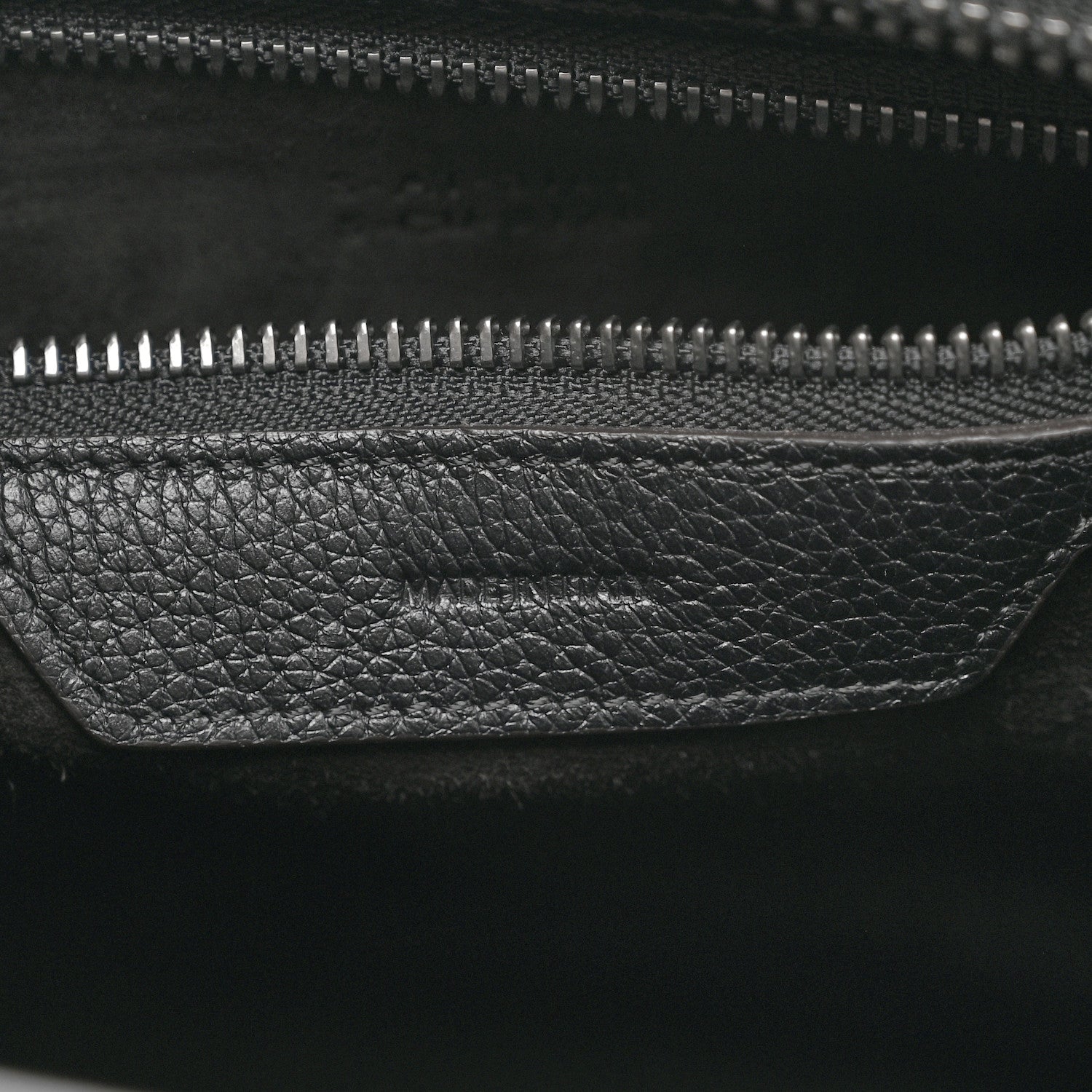 Celine Drummed Calfskin Micro Luggage Black 5 of 9