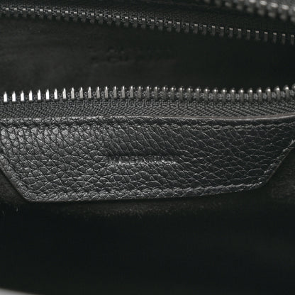 Celine Drummed Calfskin Micro Luggage Black 5 of 9