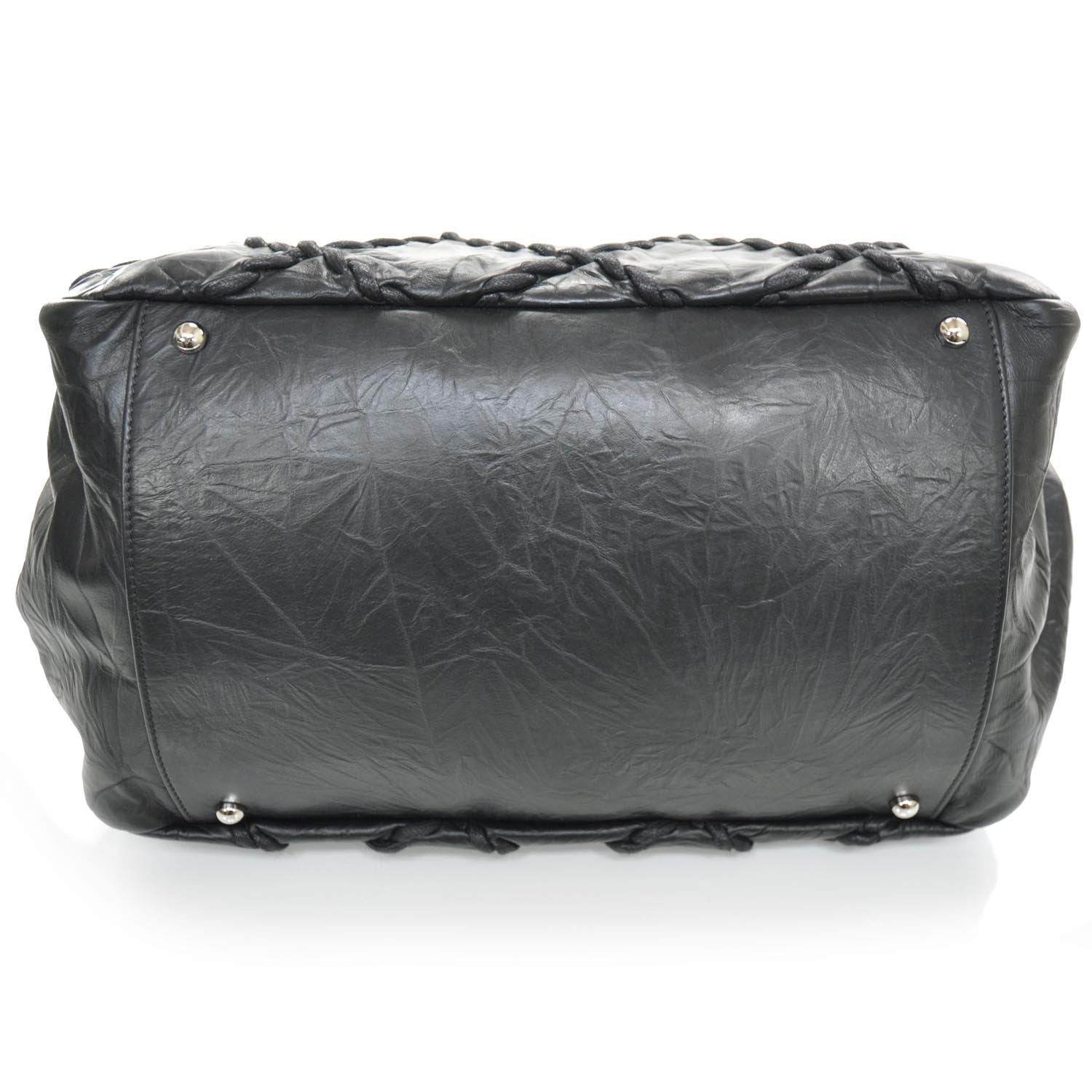 Chanel Leather Ultra Stitch Tote Black 4 of 10