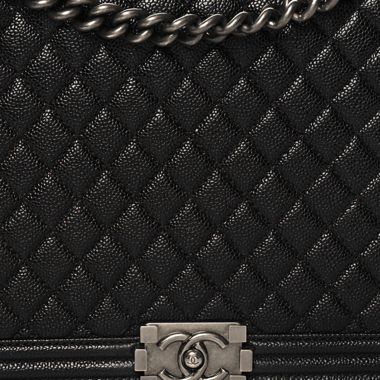 Chanel Caviar Quilted Large Boy Flap Black 8 of 10
