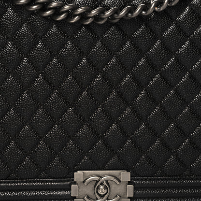 Chanel Caviar Quilted Large Boy Flap Black 8 of 10