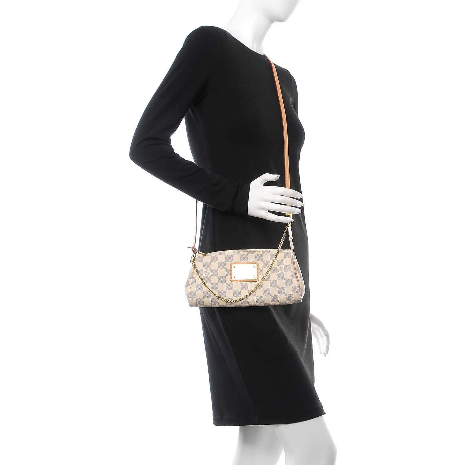Louis Vuitton Damier Azur Eva Clutch 2 of 8