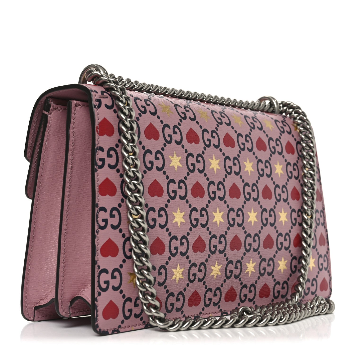 Gucci Calfskin Valentine's Day Exclusive Small Dionysus Bag Pink 3 of 12