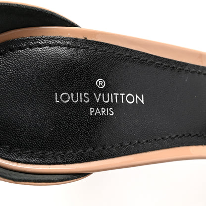 Louis Vuitton Patent Monogram Call Back Sandals 37.5 Nude 7 of 12
