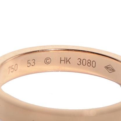 Cartier 18K Yellow Gold 3mm C De Wedding Band Ring 53 6.25 3 of 4