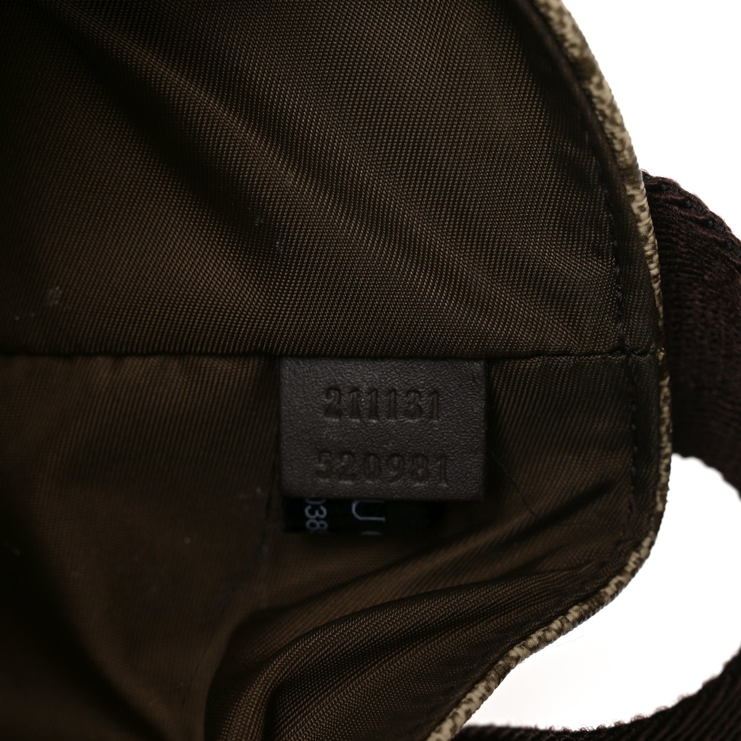 GG Plus Monogram Messenger Diaper Bag Dark Brown