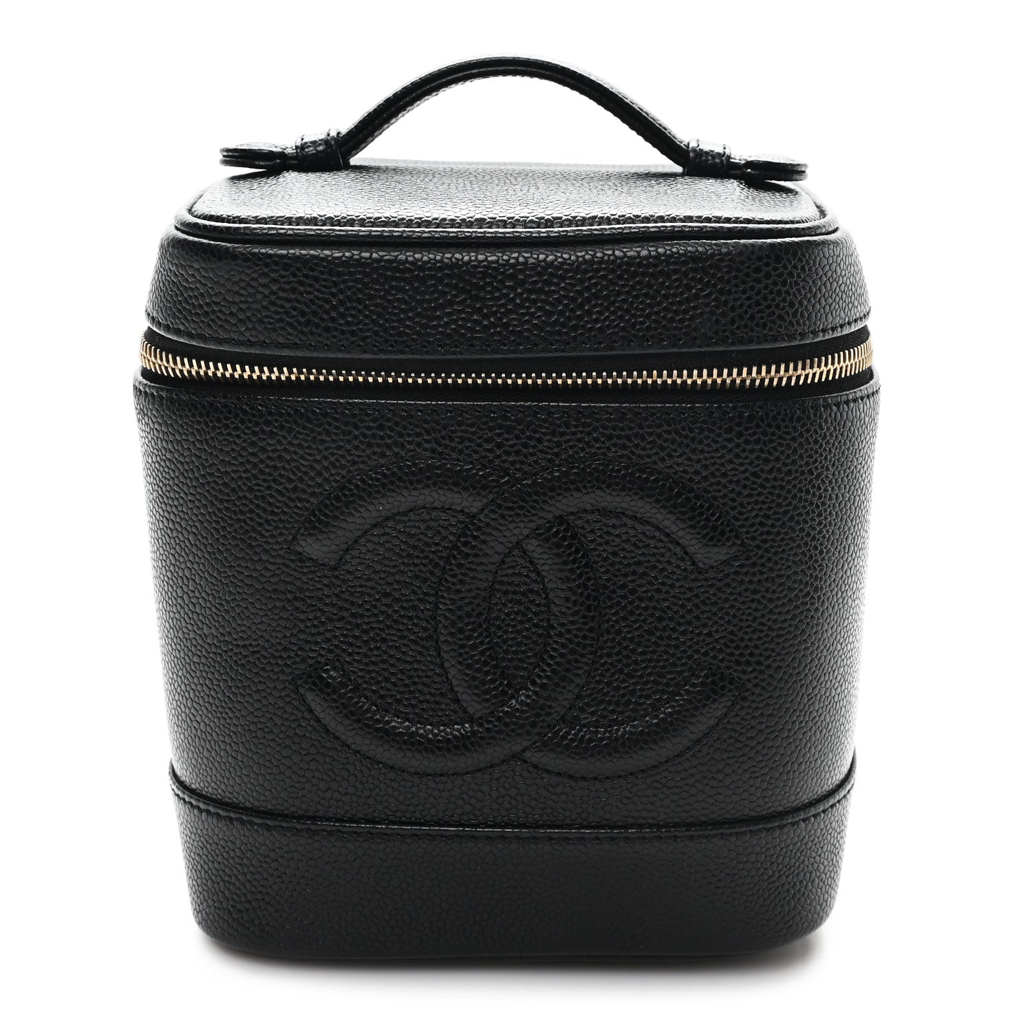 Chanel Caviar Vanity Cosmetic Case Black 1 of 8