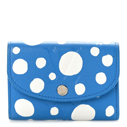 Louis Vuitton X YK Empreinte Painted Dots Rosalie Coin Purse Blue White 1 of 8