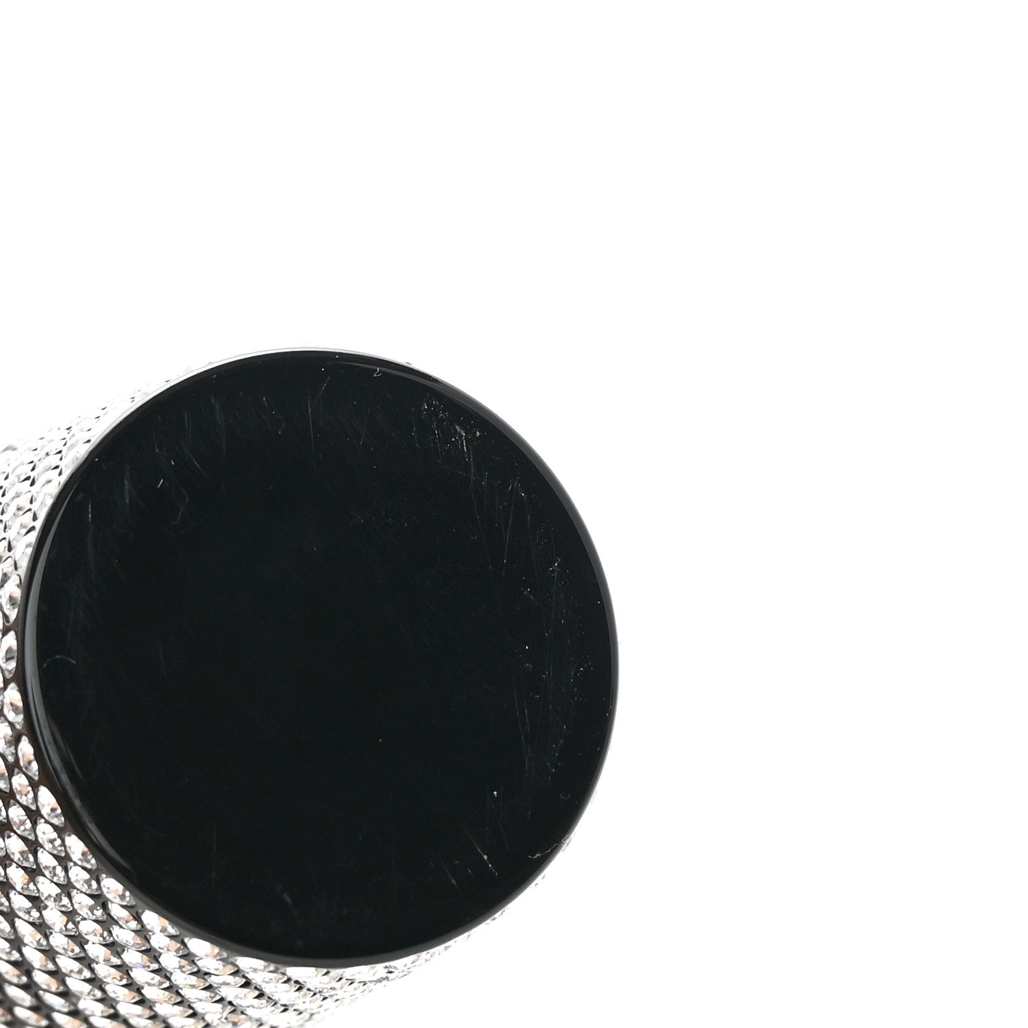 Chanel Metal Resin Lambskin Crystal Lipstick Case Long Necklace On Chain Silver Black Gold 10 of 12