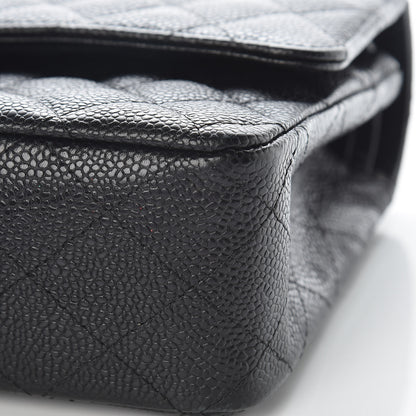 Chanel Caviar Quilted Medium Double Flap Black 6 of 12