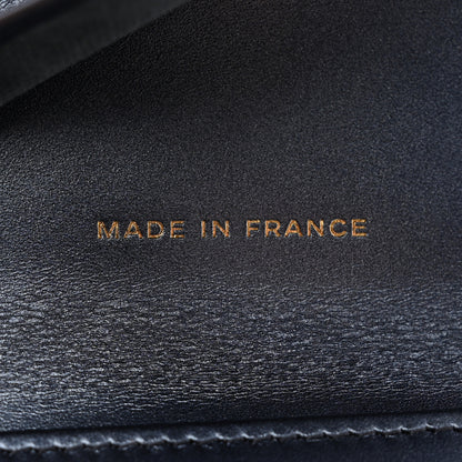 Chanel Iridescent Lambskin Quilted Compact Flap Wallet Navy 7 of 9