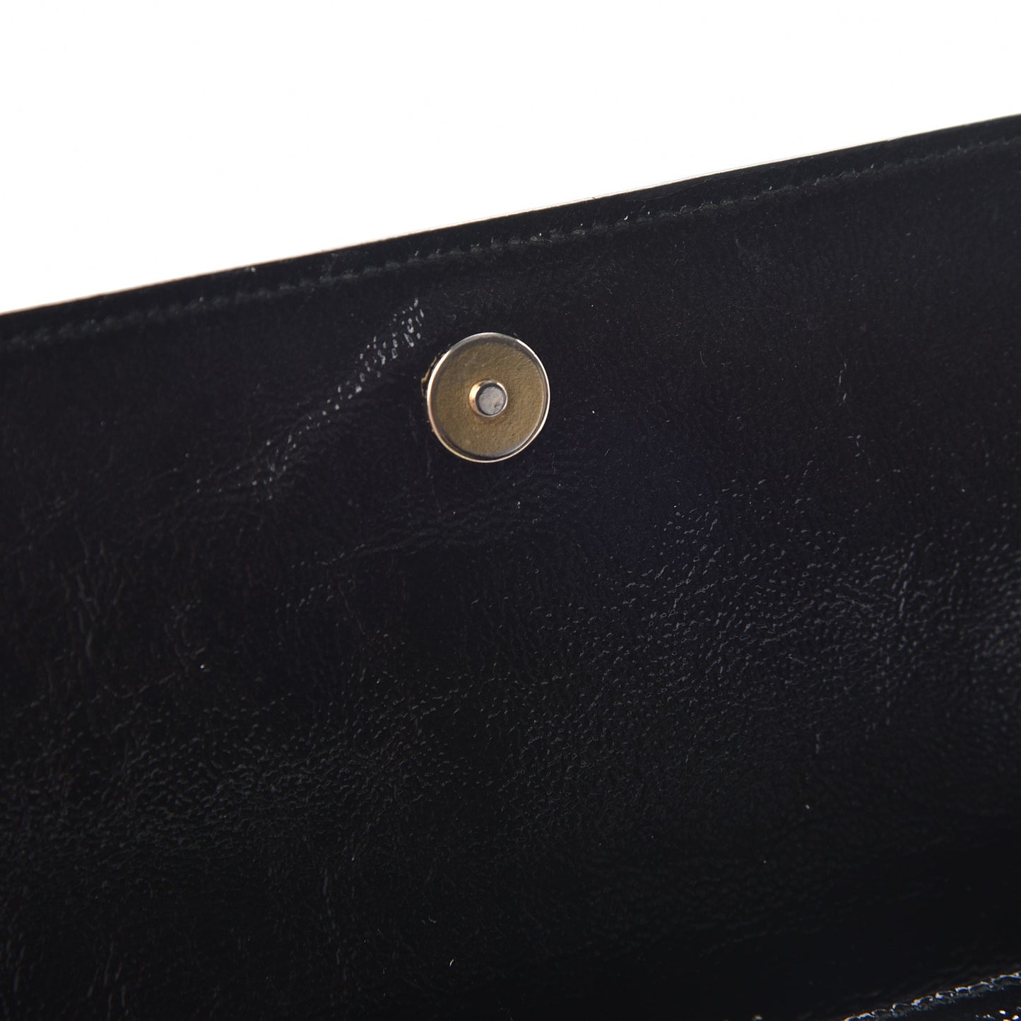 Textured Patent Monogram Small Belle De Jour Clutch Black