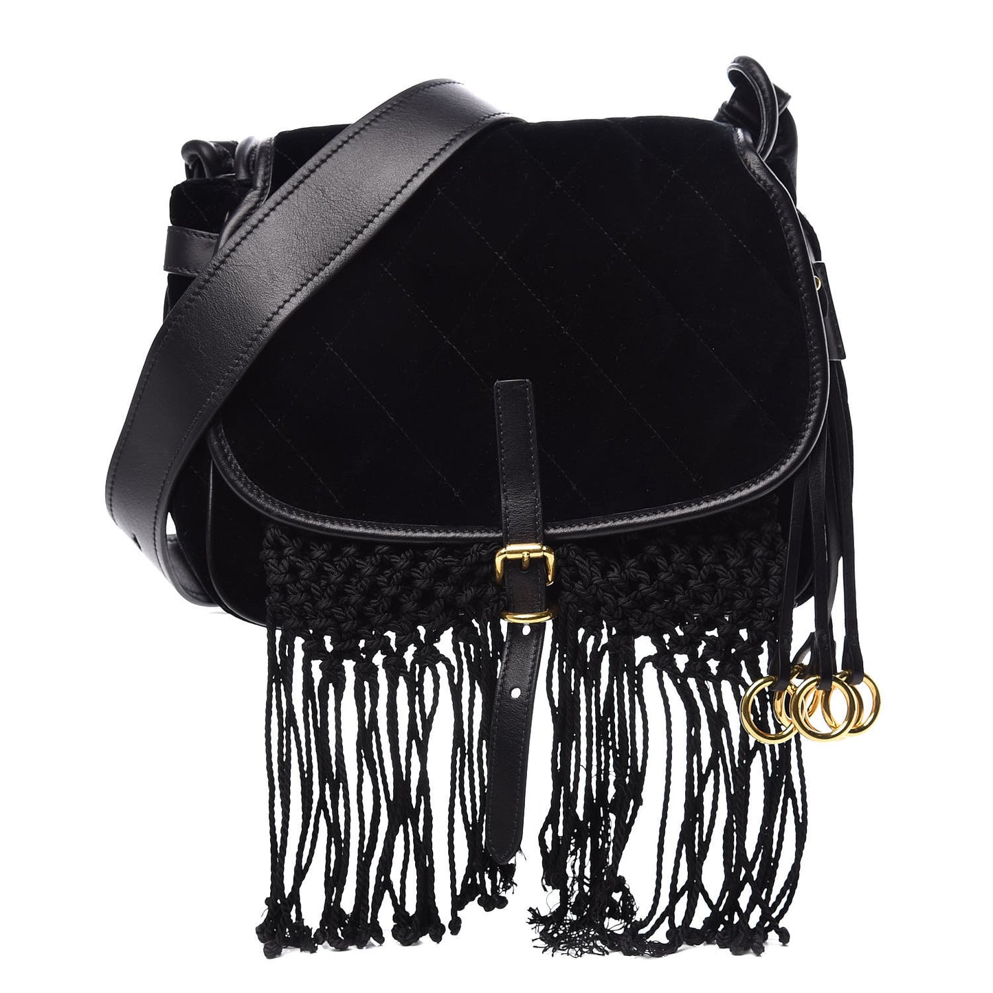 Velluto Quilted CIty Corsaire Hunting Bag Black