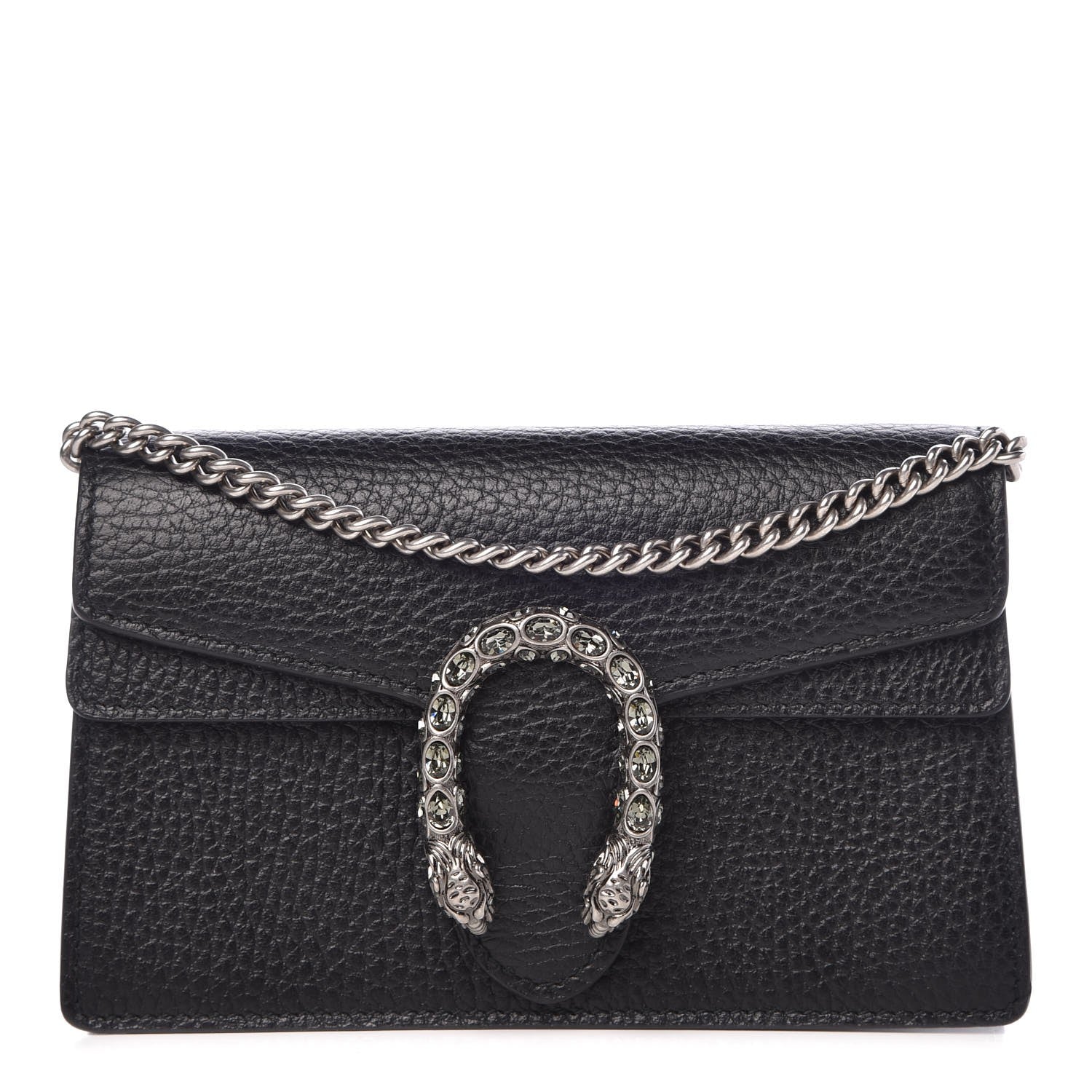 Gucci Calfskin Super Mini Dionysus Shoulder Bag Black 1 of 6