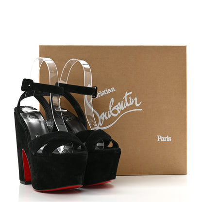Christian Louboutin Velvet Super Yaz 160 Sandals 37.5 Black 11 of 11