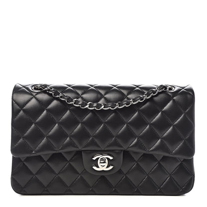 Chanel Lambskin Quilted Medium Double Flap Black 1 of 15