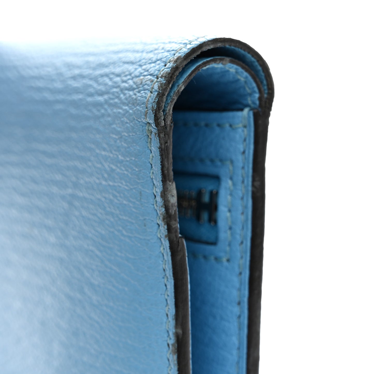 Chevre Mysore Bearn Compact Wallet Celeste