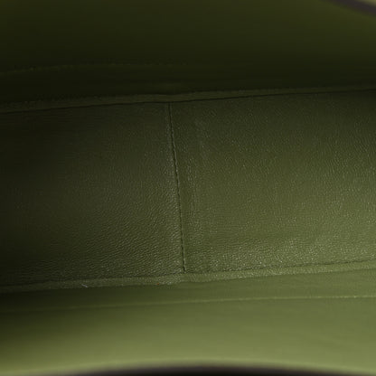 Celine Shiny Smooth Calfskin Medium Frame Shoulder Bag Olive Pastel Green 4 of 12