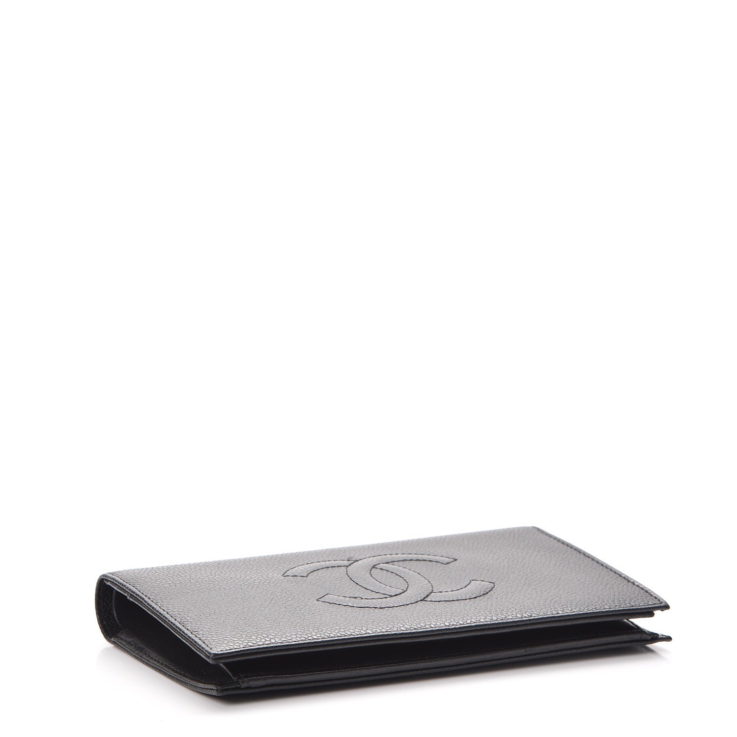 Chanel Caviar Timeless CC Yen Wallet Black 4 of 9