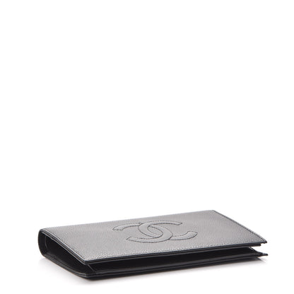 Chanel Caviar Timeless CC Yen Wallet Black 4 of 9