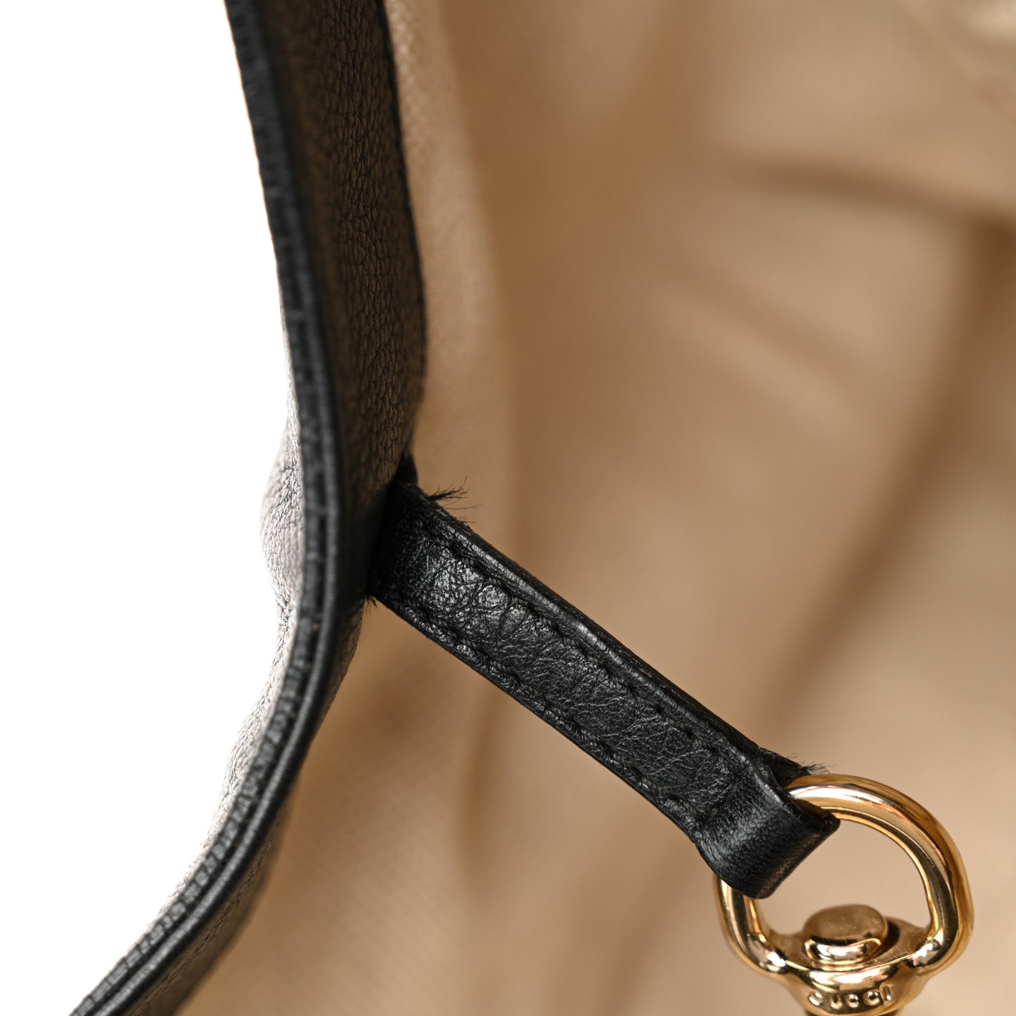 Pebbled Calfskin Medium Soho Shoulder Bag Black