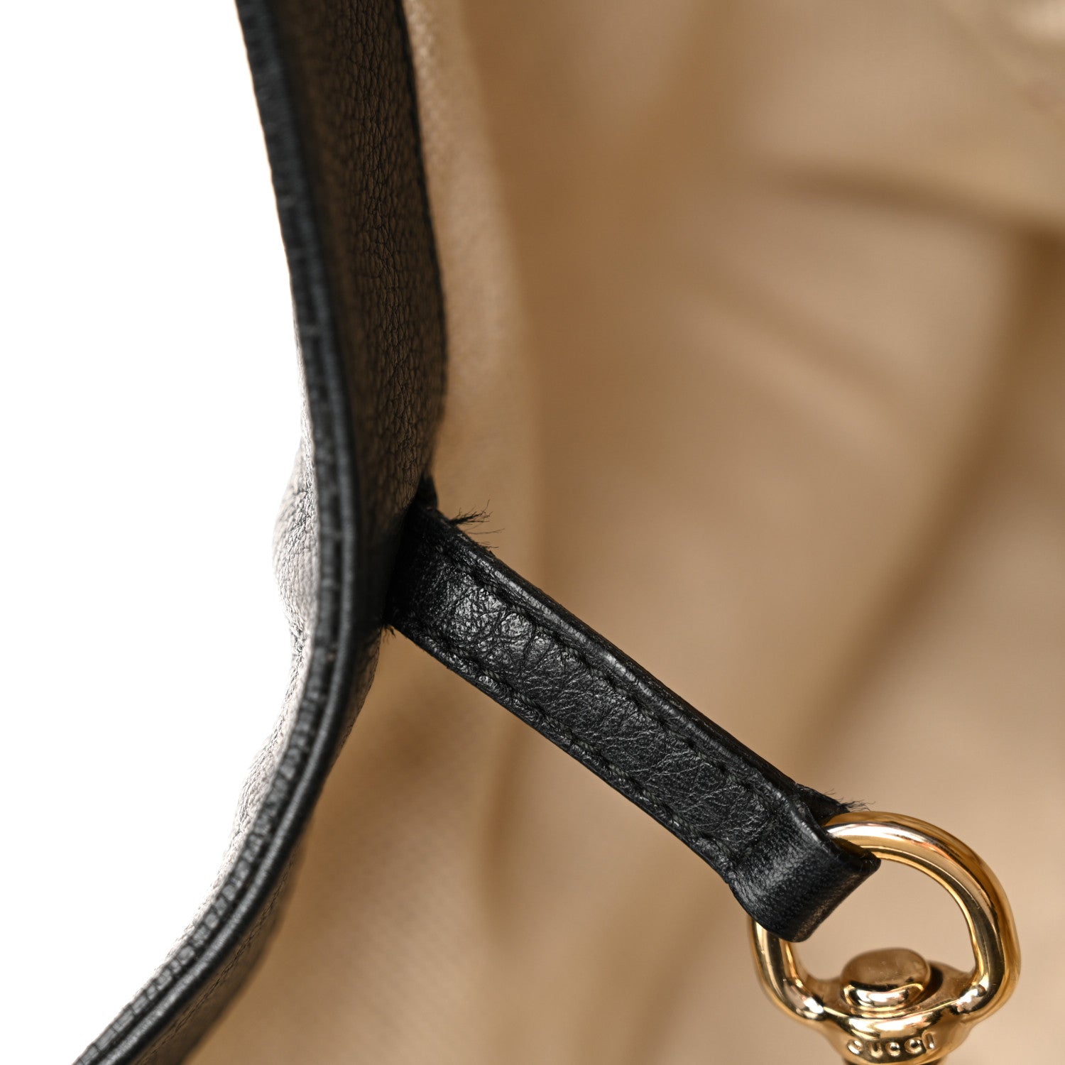 Gucci Pebbled Calfskin Medium Soho Shoulder Bag Black 11 of 13