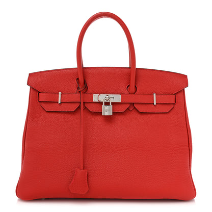 Hermes Togo Birkin 35 Rouge Casaque 1 of 13
