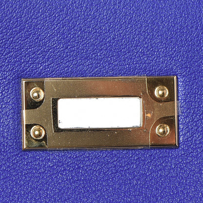 Hermes Swift Kelly Pochette Clutch Bleu Electrique 12 of 26