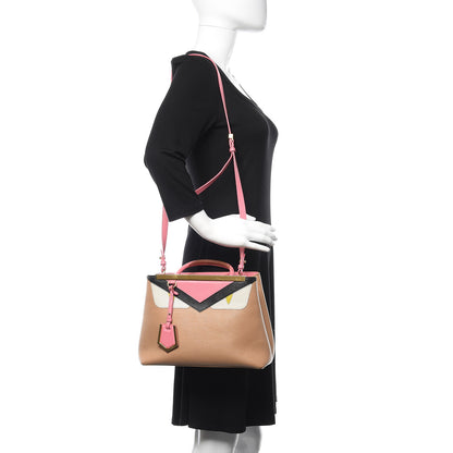 Fendi Vitello Elite Monster Petite 2Jours Tote Cuoio Lollypop Multicolor 2 of 19