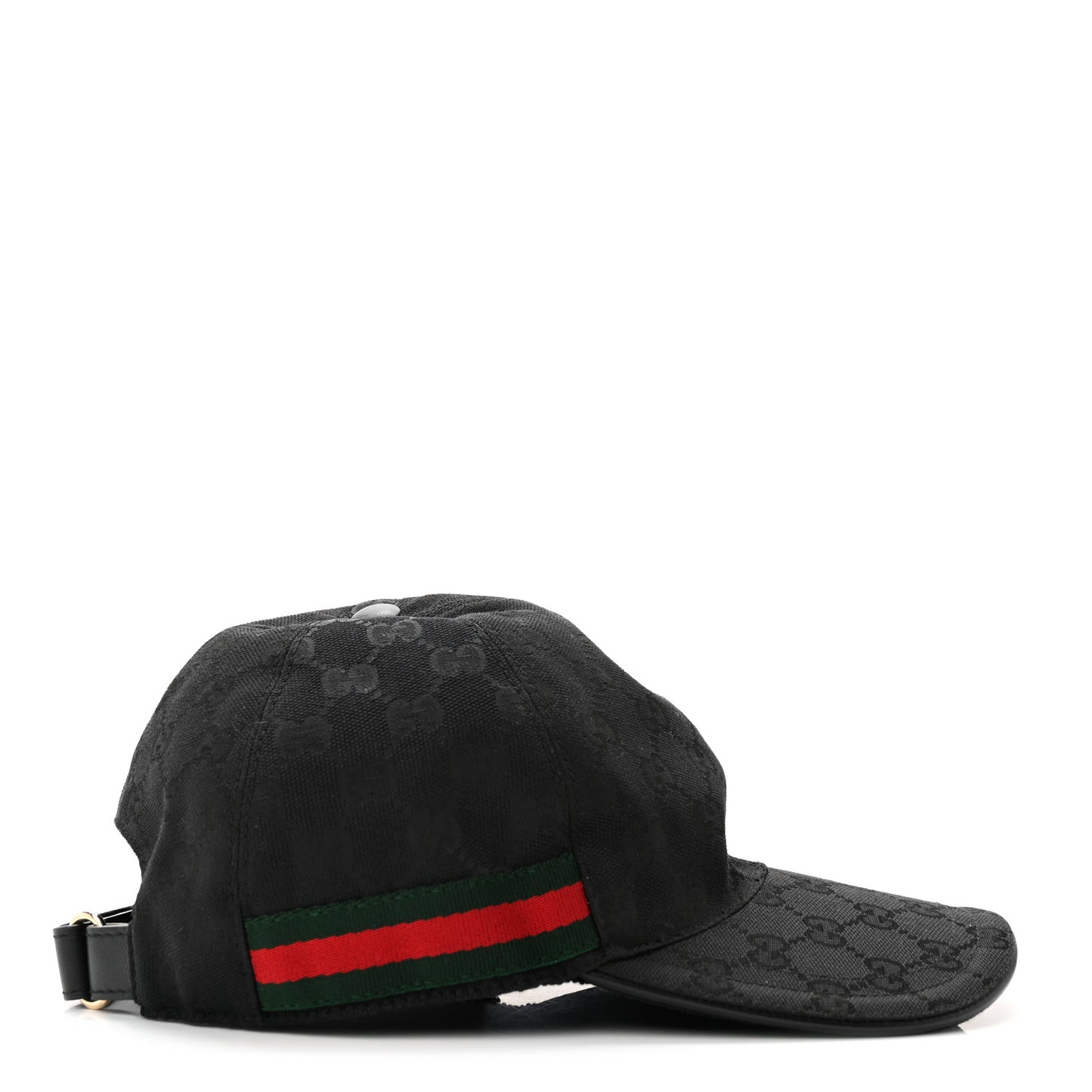 Monogram Web Baseball Hat M Black