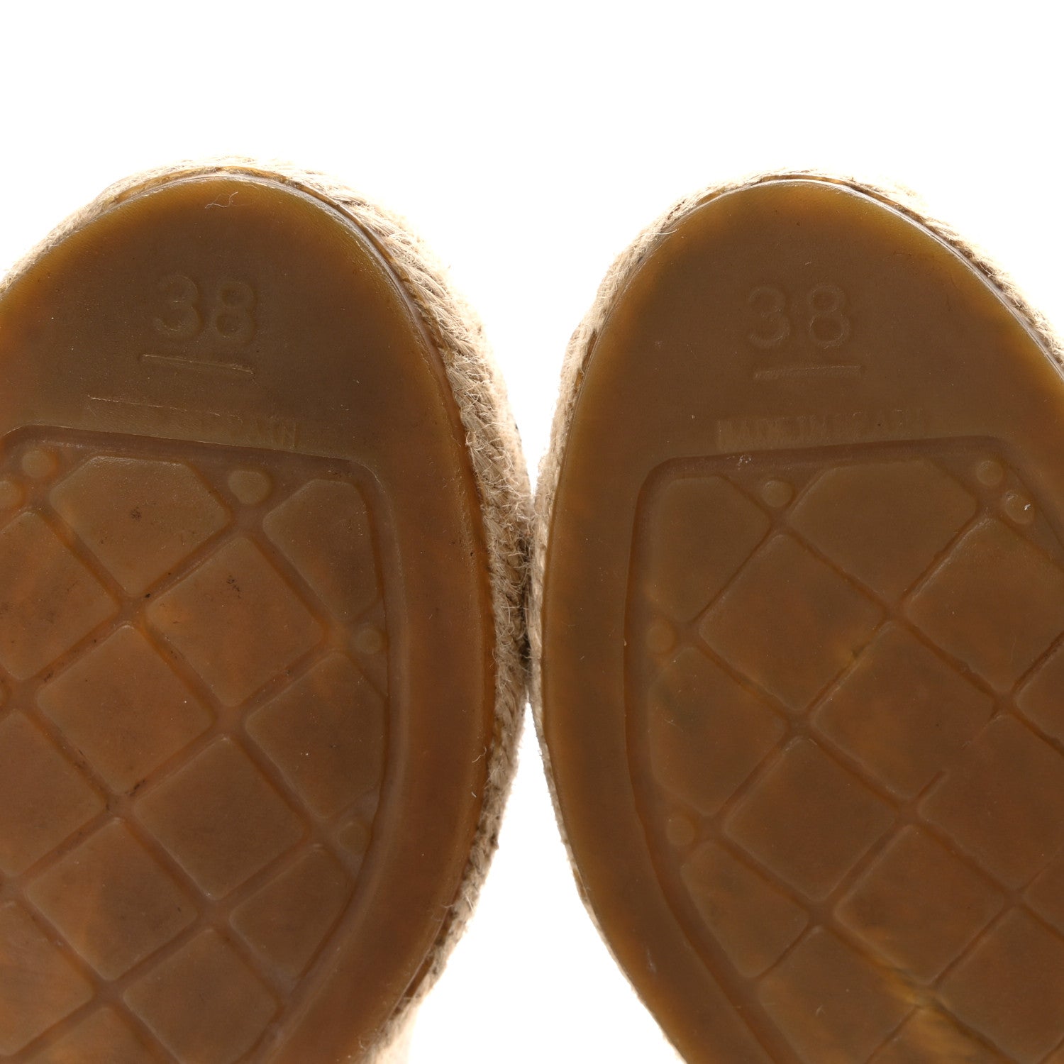 Chanel Lambskin CC Espadrilles 38 Beige Black 13 of 18