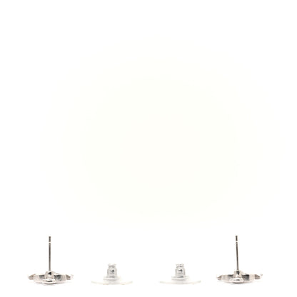 Chanel Metal Anchor CC Earrings Silver 3 of 4