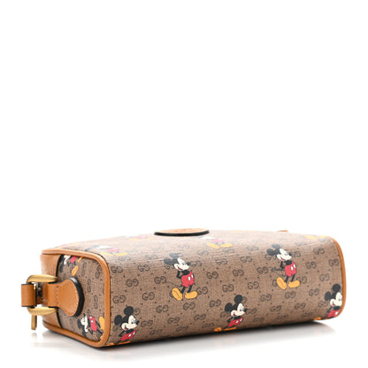 Gucci X DISNEY Mini Vintage GG Supreme Monogram Mickey Mouse Shoulder Bag Beige Vintage Sun Oil 4 of 9