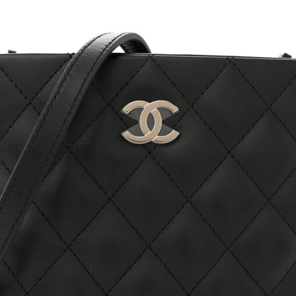 Chanel Lambskin Quilted Crossbody Bag Black 8 of 10