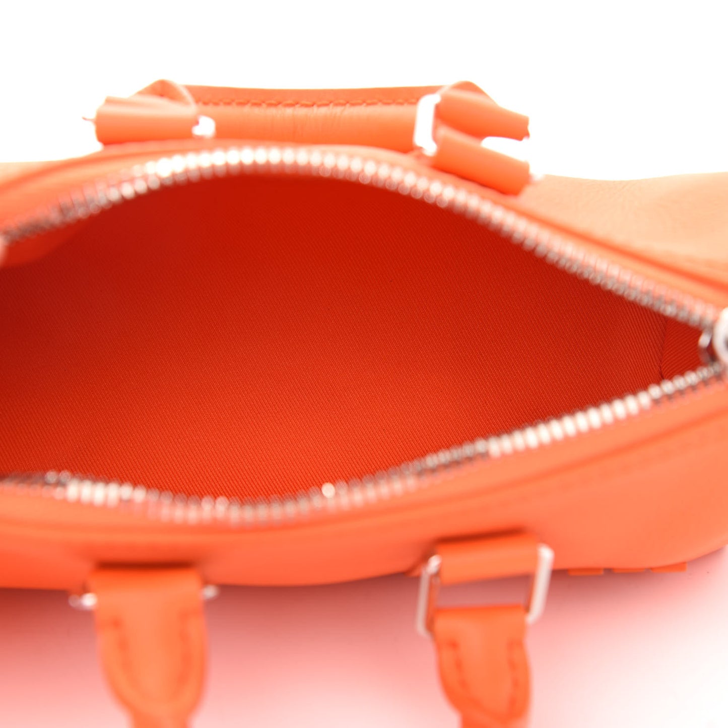 Grained Calfskin Aerogram Keepall XS Orange