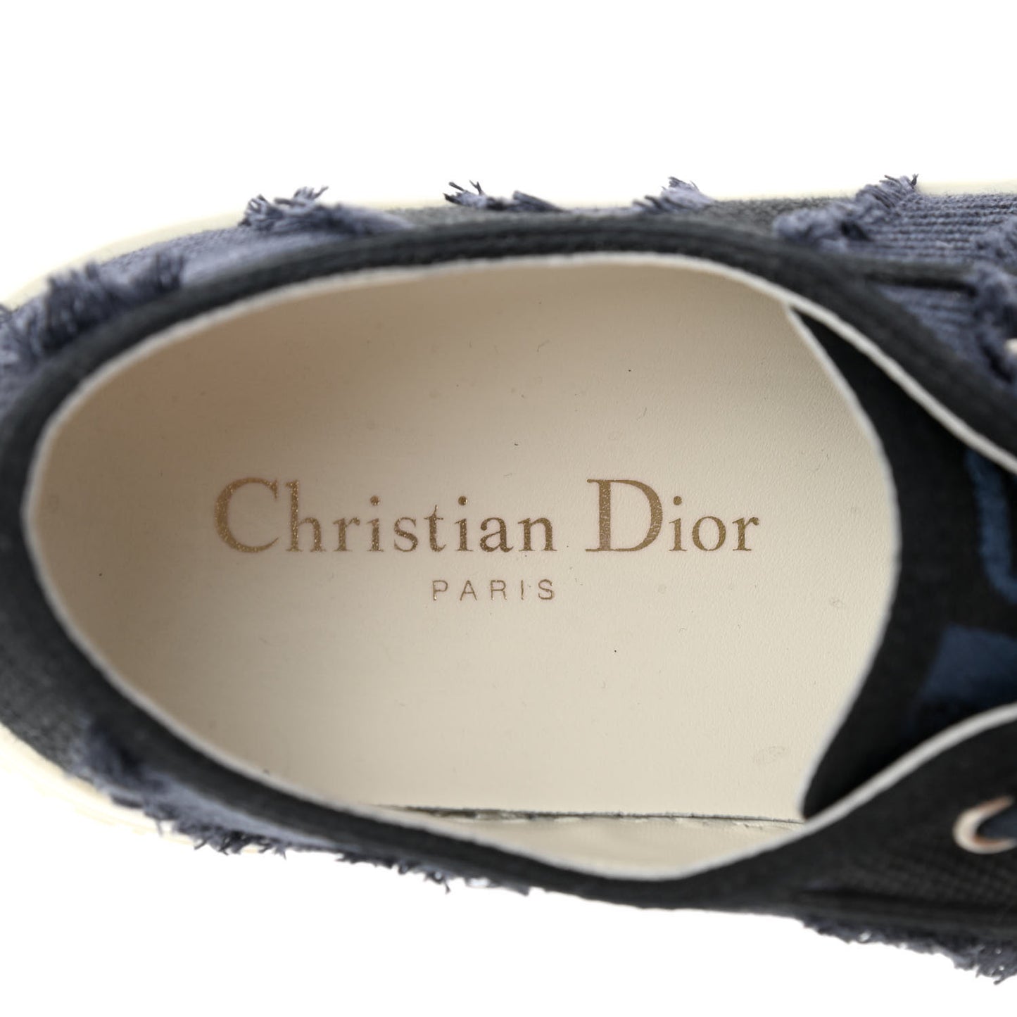Canvas Camouflage Walk'N'Dior Low Top Sneakers 37 Deep Blue