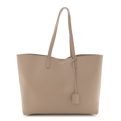 Saint Laurent Calfskin Large Shopping Tote Dark Beige 1 of 10