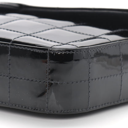Chanel Patent Quilted East West Chocolate Bar Flap Black 9 of 9