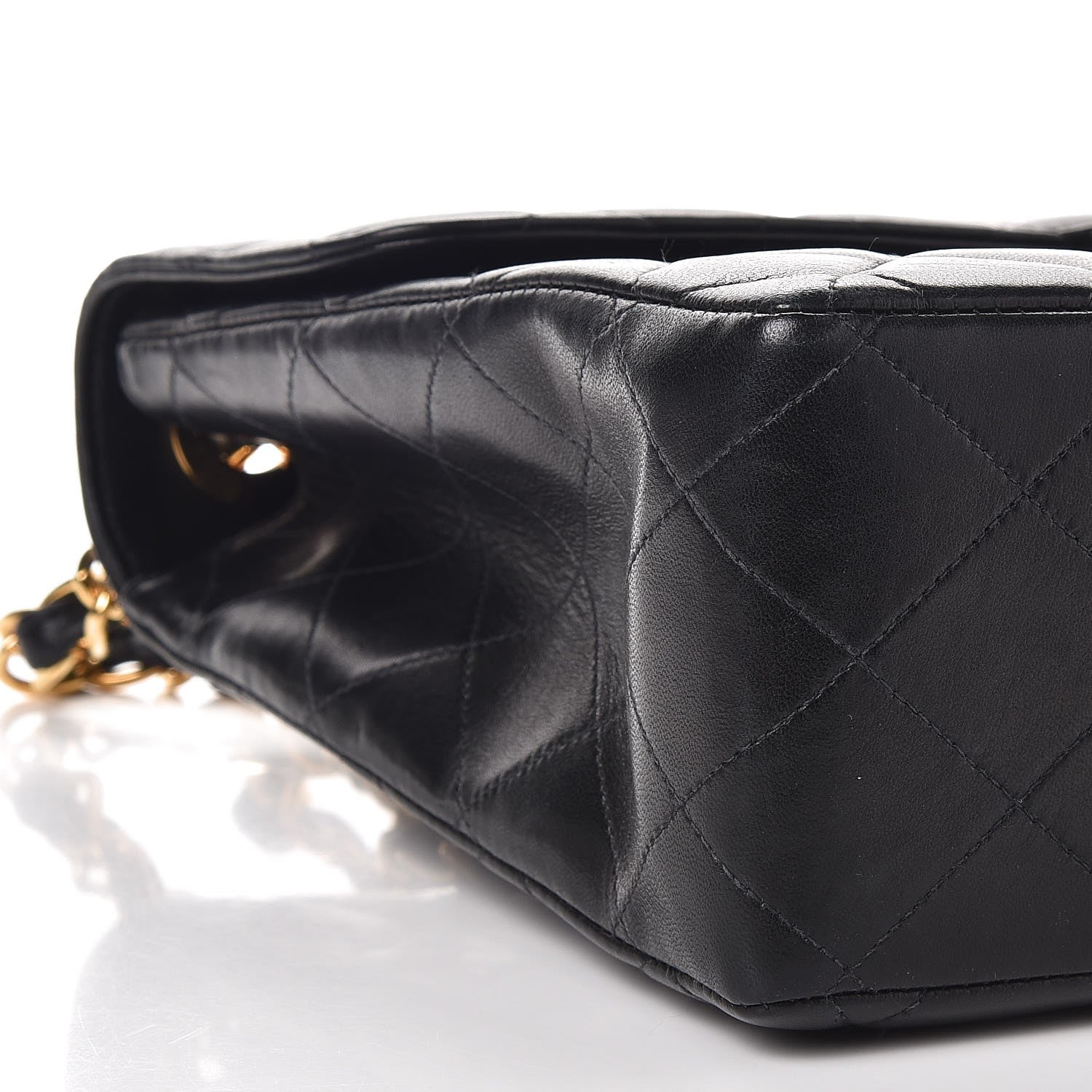 Chanel Lambskin Quilted Jumbo Single Flap Black 8 of 10