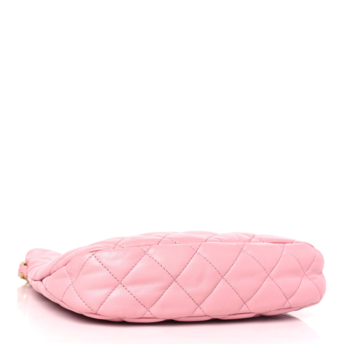 Lambskin Quilted Large CC Links Hobo Pink