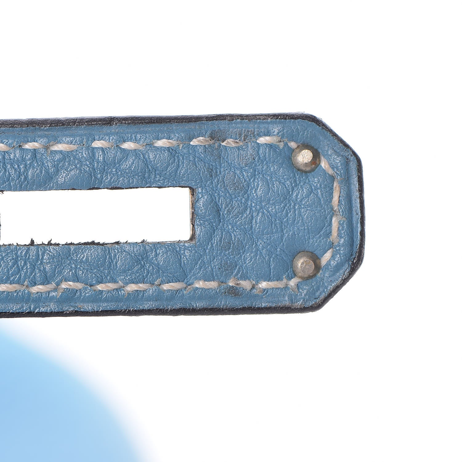 Hermes Taurillon Clemence Birkin 30 Blue Jean 27 of 51