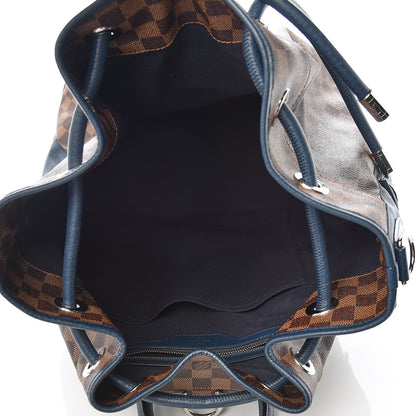 Louis Vuitton Damier Ebene Sac Marin Backpack Blue Marine 7 of 9