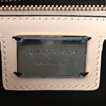 Bulgari Calfskin Serpenti Forever Floral Crossbody Bag White Agate Multicolor 6 of 9