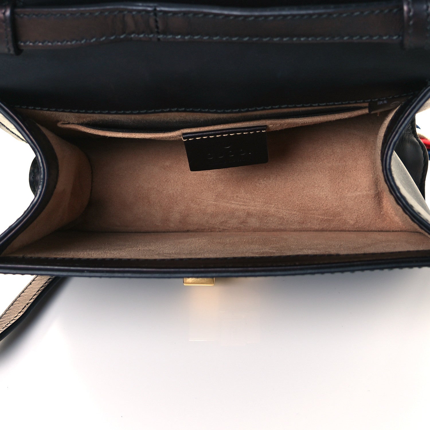 Gucci Calfskin Mini Sylvie Top Handle Bag Black 4 of 17