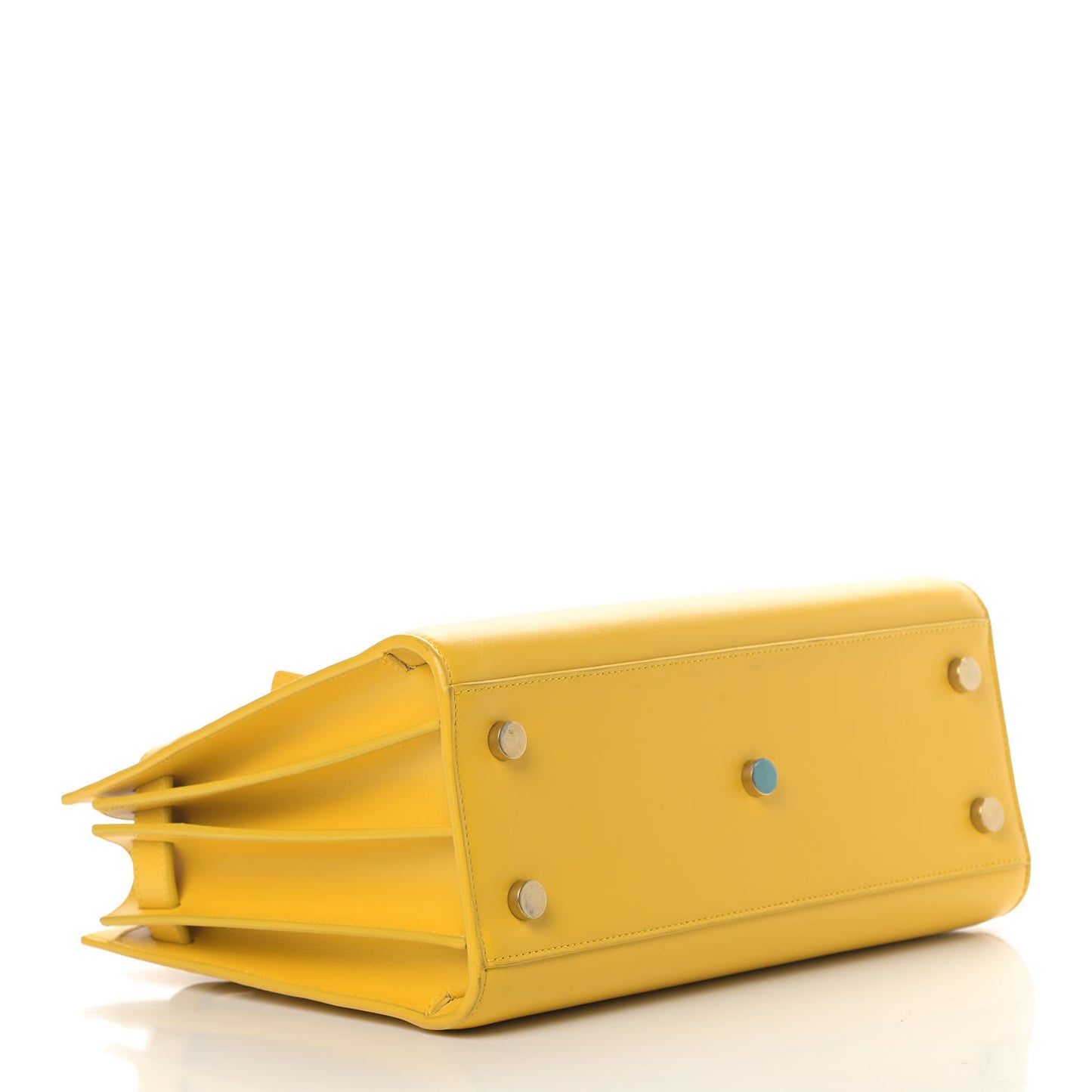 Grained Calfskin Baby Sac De Jour Yellow
