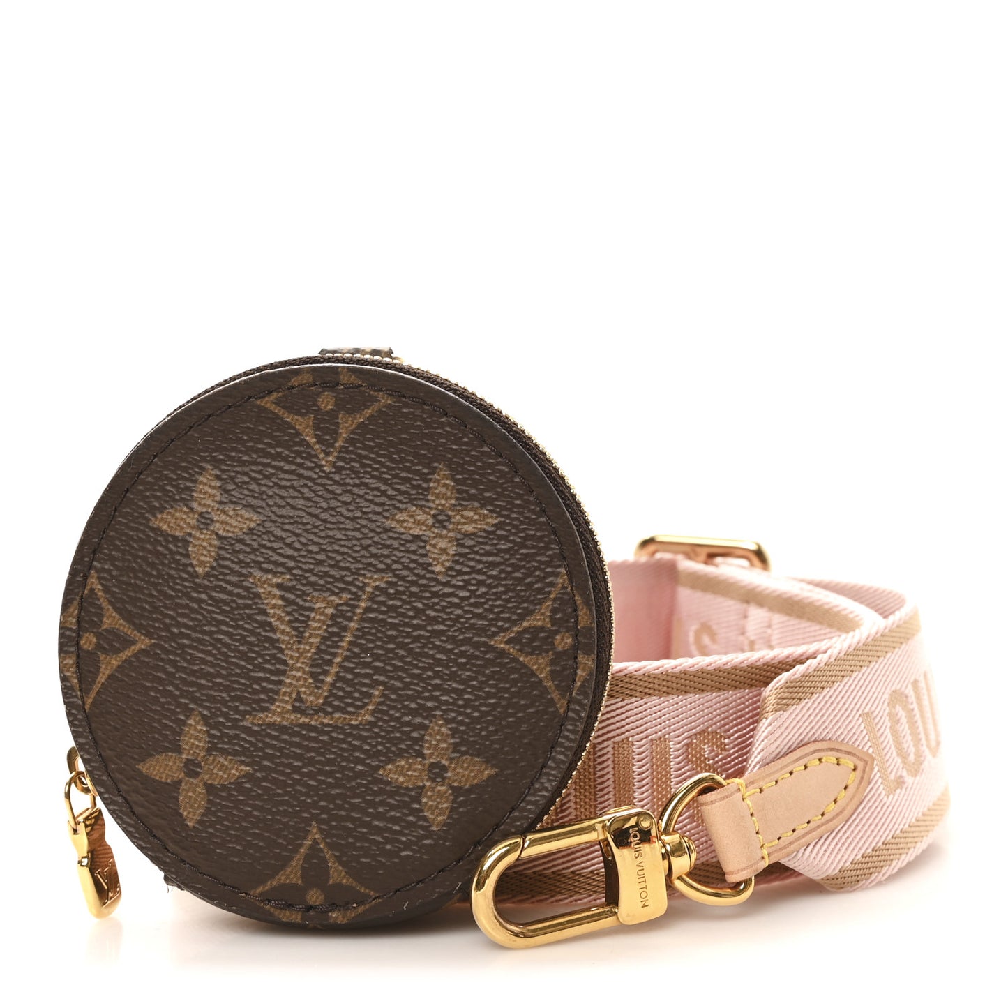 Monogram Multi Pochette Accessories Bandouliere Shoulder Strap Rose Clair