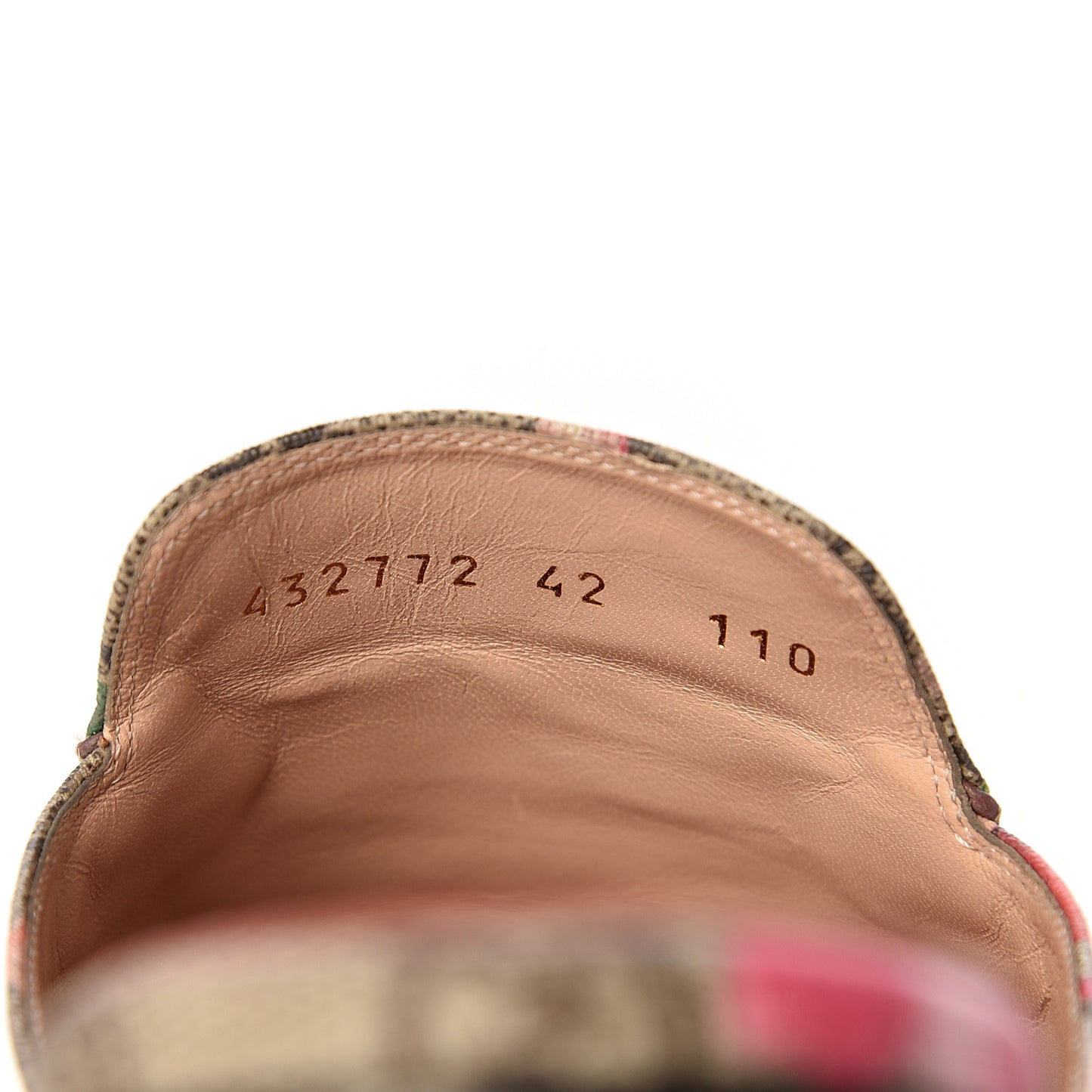 GG Supreme Monogram Blooms Womens Princetown Slippers 42 Beige Multicolor Dry Rose