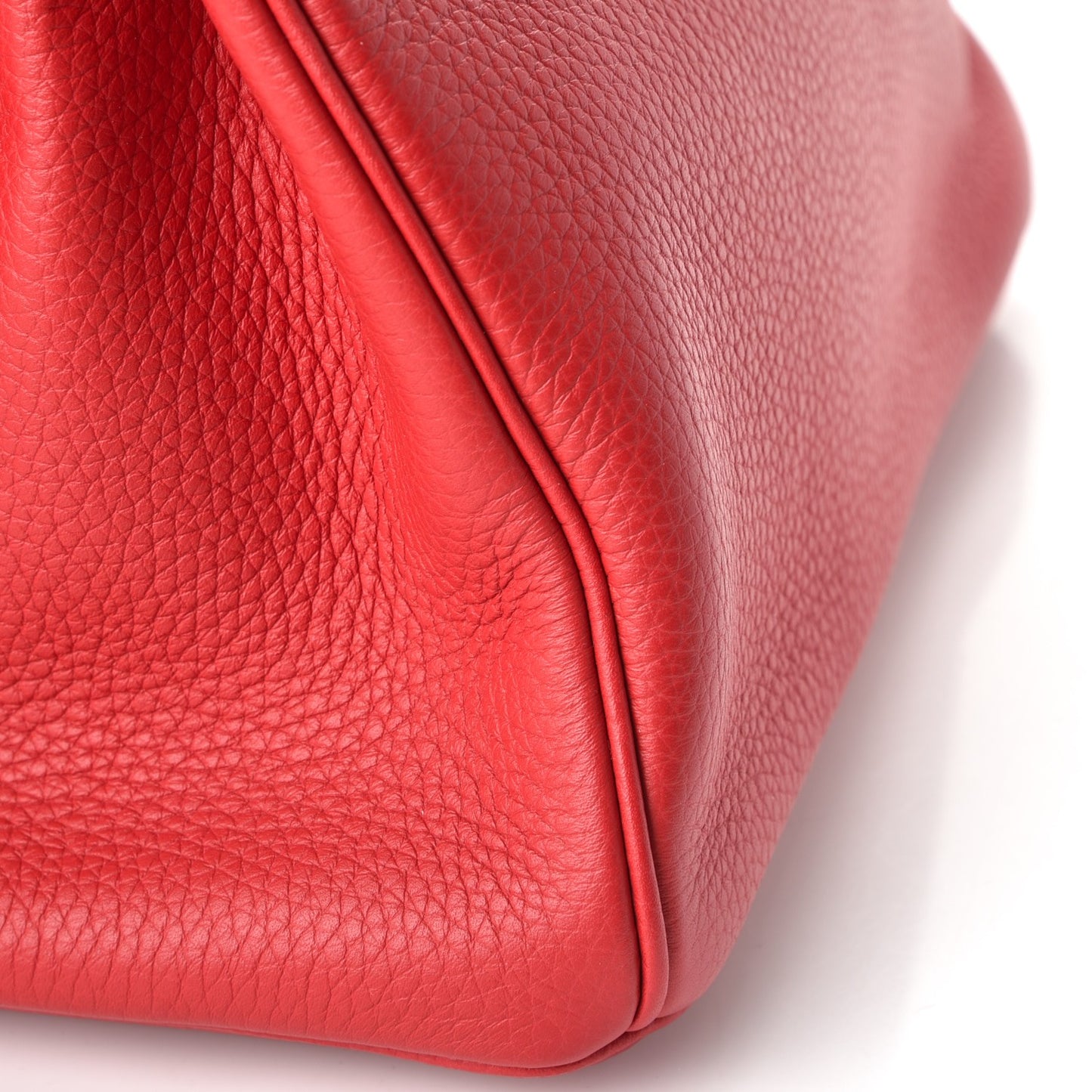 Taurillon Clemence Birkin 30 Rouge Garance