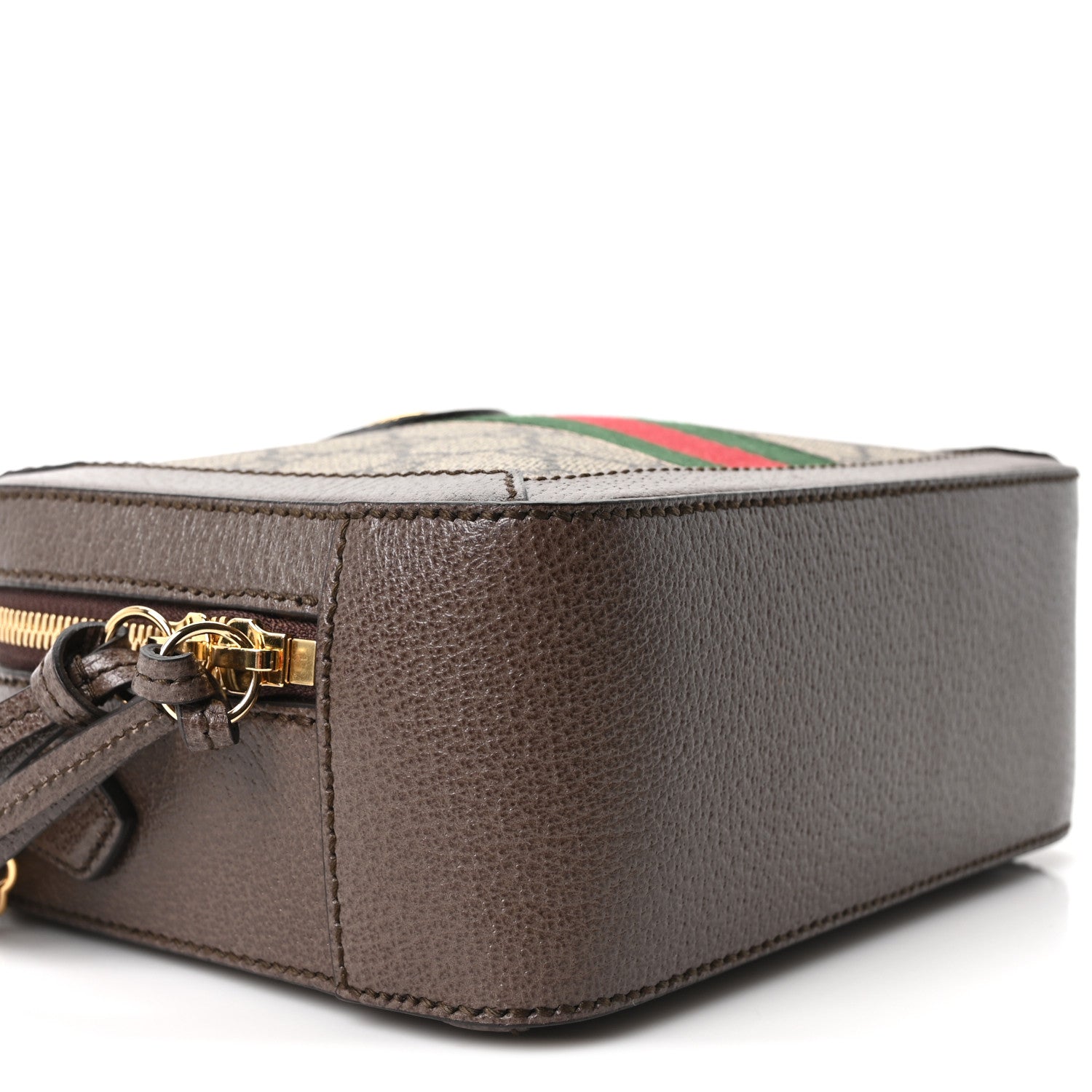 Gucci GG Supreme Monogram Mini Ophidia Top Handle Shoulder Bag Brown 9 of 10