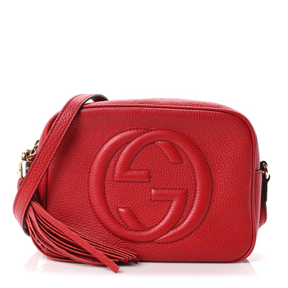 Gucci Pebbled Calfskin Small Soho Disco Bag Tabasco Red 1 of 10
